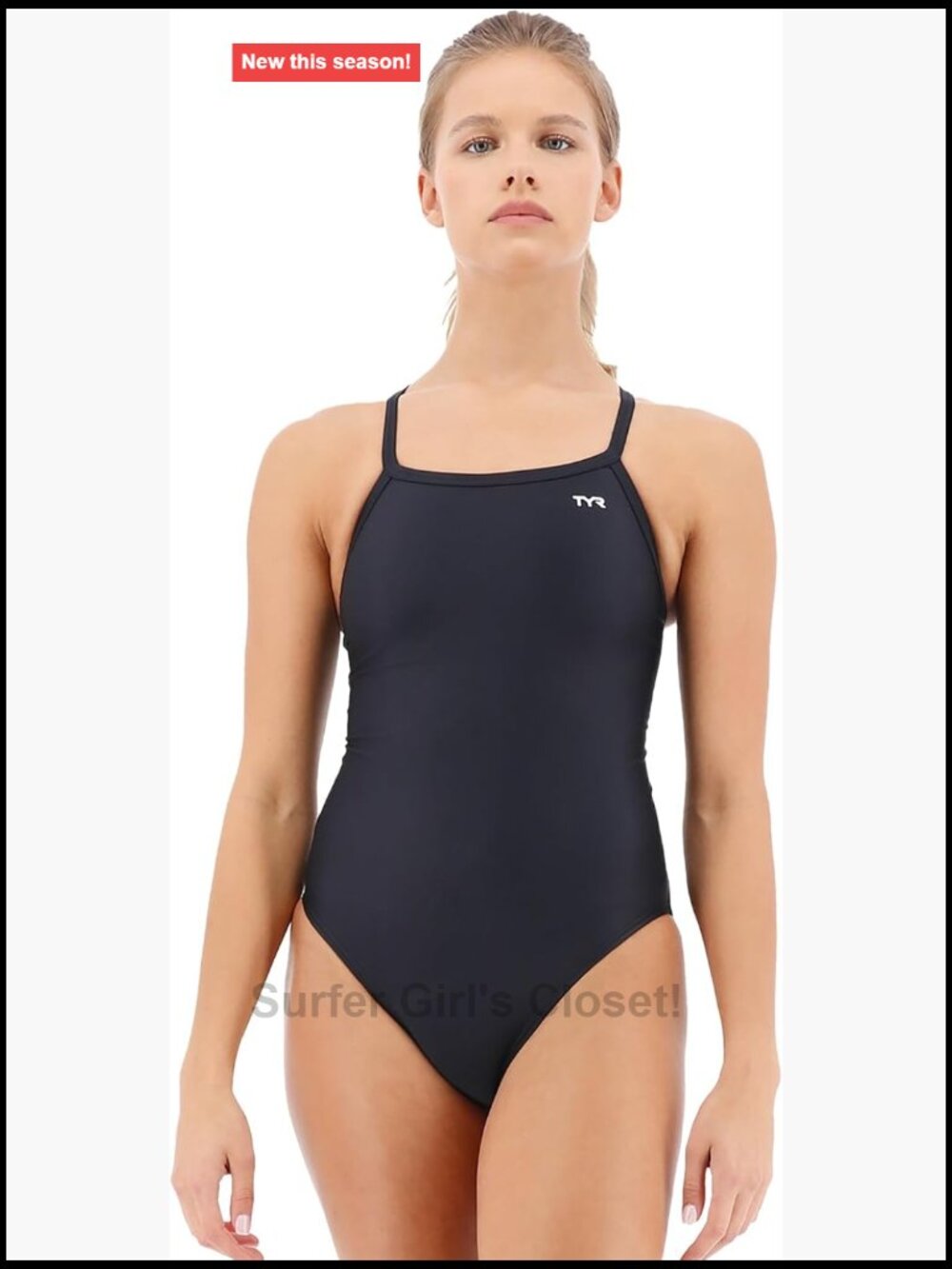TYR Women's One Piece Swimsuit Diamondback Keyhole Back Athletic